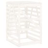 vidaXL Konteinerio pastogė, balta, 84x90x128,5cm, pu&scaron;ies masyvas