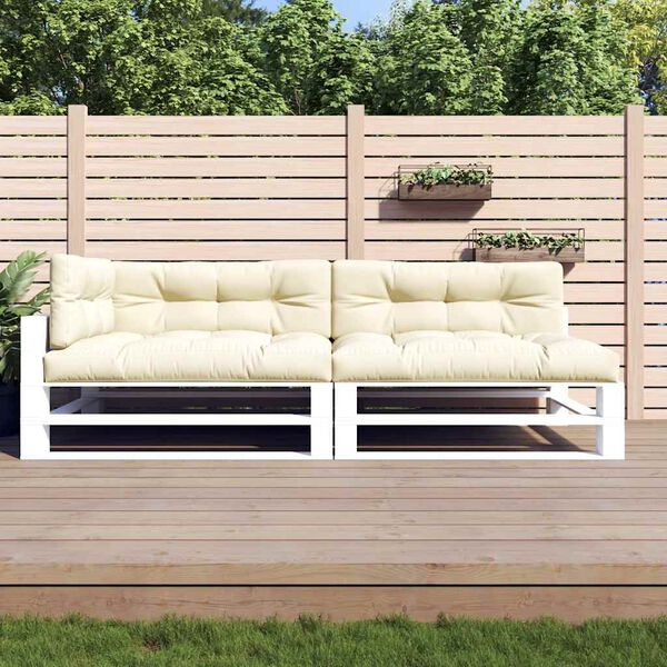 vidaXL Palečių pagalvėlės, 5vnt., kreminės spalvos, audinys