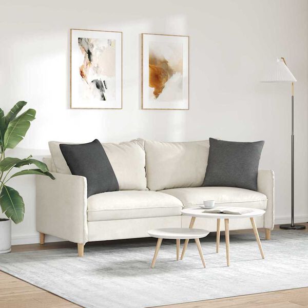 vidaXL Sofa Pagalvės 2 pcs Tamsiai pilka 50 x 50 cm Kordūrinis audinys