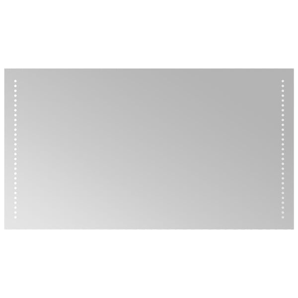 vidaXL Vonios kambario LED veidrodis, 90x50cm