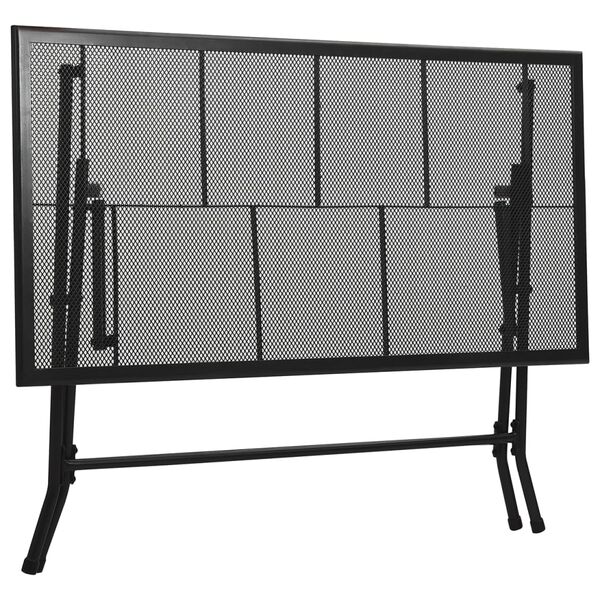 vidaXL Sodo valgomojo baldų komplektas, 5 dalių, antracito, plienas