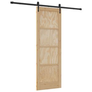 vidaXL Slankios durys ORKDAL 73,5 x 211 cm Pu&scaron;ies medienos masyvas