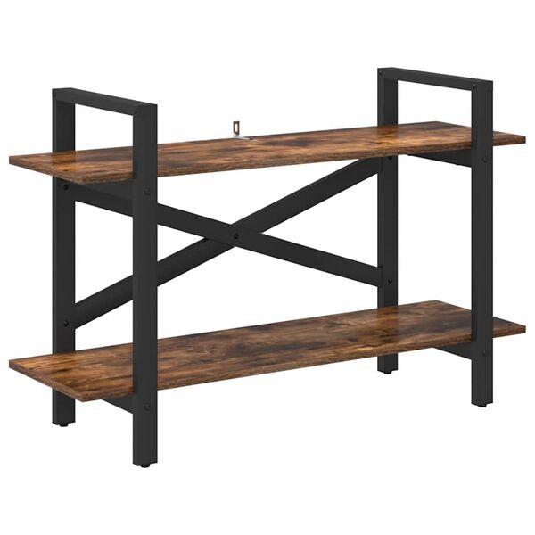 vidaXL Knygų lentyna Rūkyta ąžuolas 100 x 33,5 x 64 cm