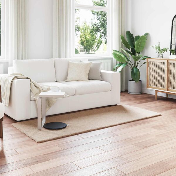 vidaXL Dirbtinio triu&scaron;io kailio kilimas Olite Taupe 100 x 200 cm