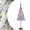 vidaXL Kalėdų eglutė su 150 LED s stovu Balta 120 cm PE ir Plienas