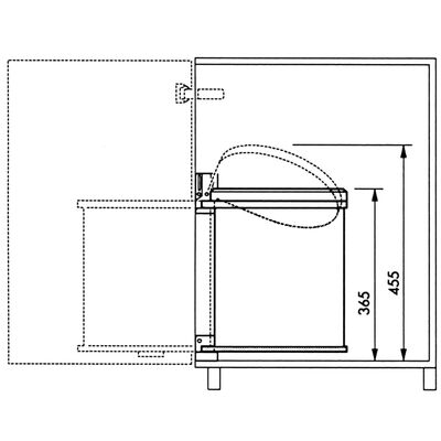 Hailo Spintelės šiukšliadėžė Compact Box, balta, 15l, M dydžio