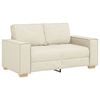 vidaXL Sofa 2 pcs Smėlio 220 x 80 x 84 cm Lino mi&scaron;inio audinys
