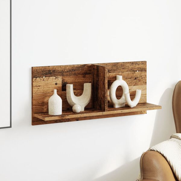 vidaXL Sieninė spintelė, medienos, 70x16,5x30cm, apdirbta mediena