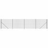 vidaXL Tinklinė tvora su flan&scaron;ais, antracito spalvos, 1,6x10m