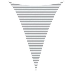 vidaXL Saulės burė &Scaron;viesiai pilka ir balta. 3 x 4 x 4 m