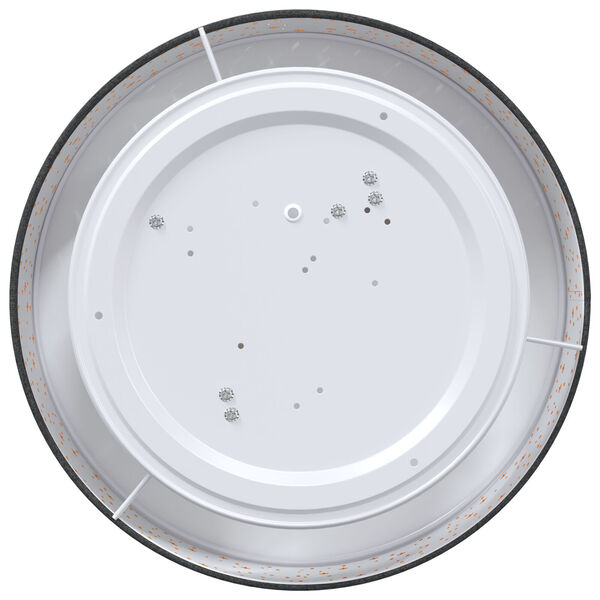 vidaXL Lubų lemputė Juoda 38 x 13.5 cm audinys