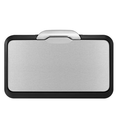 EKO Šiukšliadėžė Touch Bar Pro, matinės sidabrinės spalvos, 2x20l