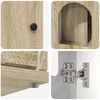 vidaXL Katės namelis Sonoma 85 x 55 x 50,5 cm Apdirbta mediena