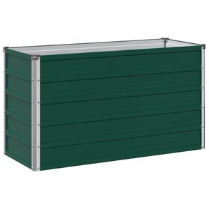 vidaXL Pakelta sodo lova Žalia 100 x 40 x 55 cm