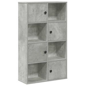 vidaXL Knygų spinta, betono pilka, 60x24x101,5cm, apdirbta mediena