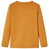 Vaikiški marškinėliai ilgomis rankovėmis, geltonai rudi, 92 dydžio