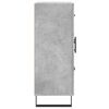 vidaXL &Scaron;oninė spintelė, betono pilka, 69,5x34x90cm, apdirbta mediena