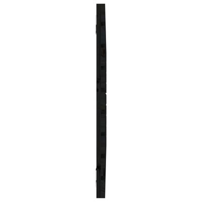 vidaXL Sieninis galvūgalis, juodas, 81x3x63cm, pušies medienos masyvas