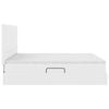 vidaXL Lova su daiktų laikymo vieta ir čiužiniu &Scaron;vari balta