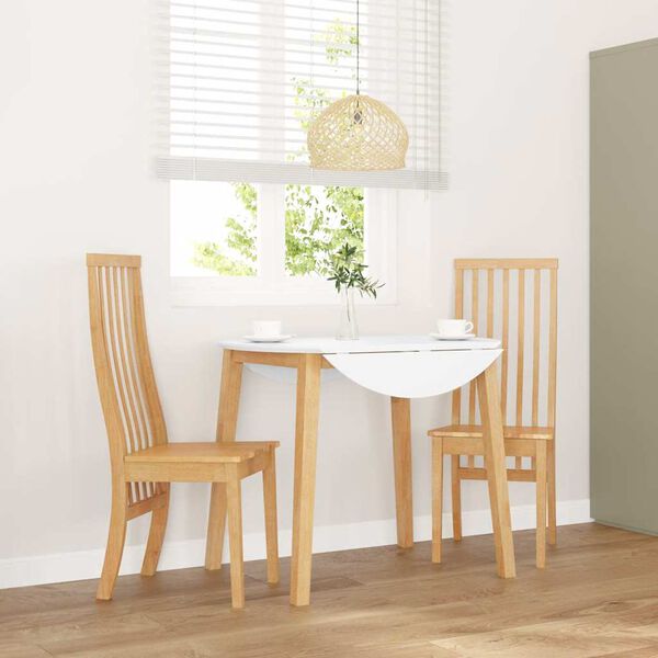 vidaXL Valgomojo Kėdės 2 vnt medžio masyvo gumos