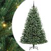 vidaXL Dirbtinė Sulankstoma Kalėdų Eglutė Žalia 210 cm PVC ir metalas
