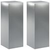 vidaXL Augalų stovas 2 pcs Sidabrinė 30 x 30 x 80 cm