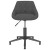vidaXL Pasukama valgomojo kėdė, tamsiai pilka, aksomas (335423)