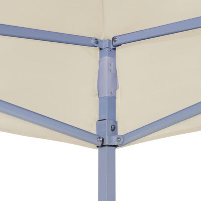 vidaXL Proginės palapinės stogas, kreminės spalvos, 4,5x3m, 270 g/m²