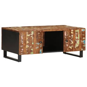 vidaXL Kavos staliukas, 100x54x40cm, perdirbta ir apdirbta mediena