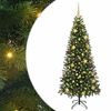 vidaXL Dirbtinė Kalėdų eglutė su 300 LED Žalia 180 cm PE ir PVC