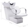 vidaXL Kirpyklos kėdė su plautuve ir grožio salono kėde, dirbtinė oda