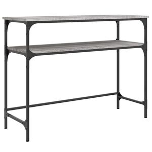 vidaXL Konsolinis staliukas, pilkas ąžuolo, 100x35,5x75cm, mediena