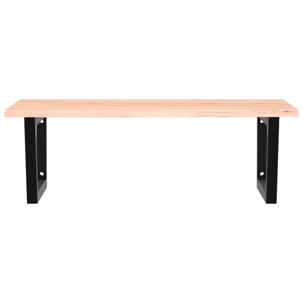 vidaXL Lentyna praustuvui, plienas ir ąžuolo medienos masyvas