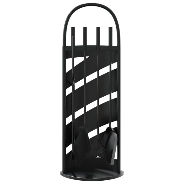 vidaXL 5 dalių židinio įrankių rinkinys, 23x15x66 cm, plienas