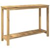 vidaXL Sodo konsolinis stalas Balta apdaila 108,5 x 35 x 75 cm