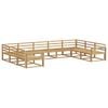 vidaXL Lauko sofos komplektas 9 pcs Balta 404 x 251,5 x 73 cm