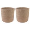 vidaXL Vazonų rinkinys 2 vnt. Natūrali &Oslash; 21 x 21 cm 100% Tossa Džiutas
