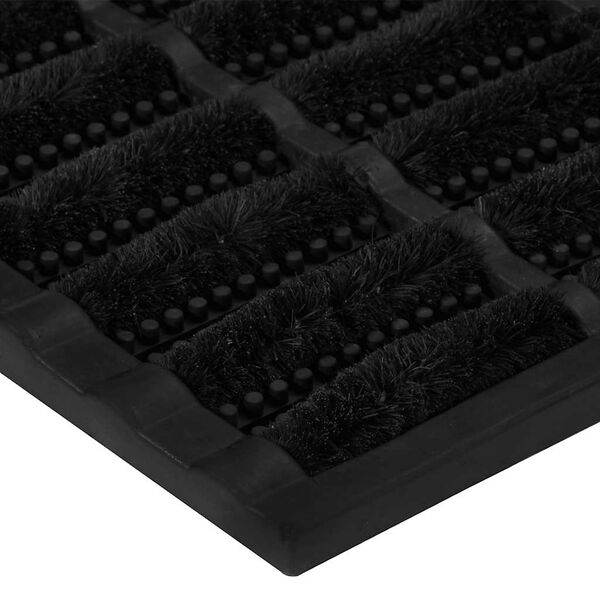 vidaXL Durų kilimėlis, 45x75cm, guma ir kokoso pluo&scaron;tas, stačiakampis