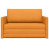 vidaXL Sofa lova 110cm Tamsiai geltona audinys