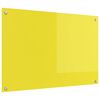 vidaXL Virtuvės atbraila Geltona 90 x 60 cm grūdintas stiklas