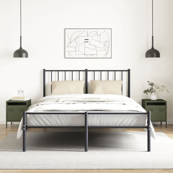 vidaXL Naktinės spintelės, 2vnt., alyvuogių, 35x39x43,5cm, plienas