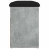 vidaXL Batų suoliukas, betono pilkas, 82x32x45,5cm, apdirbta mediena