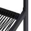vidaXL Sodo kėdės, 4vnt., juodos spalvos, PVC ratanas