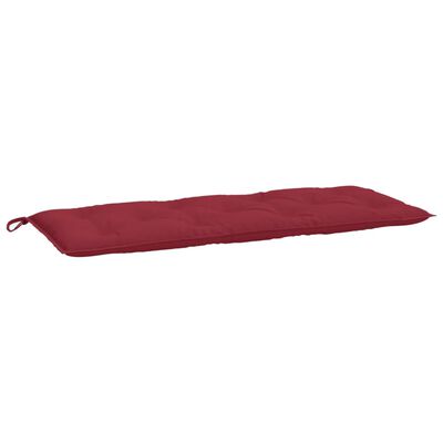 vidaXL Sodo suoliuko pagalvėlė, vyno raudona, 120x50x7cm, audinys