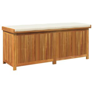 vidaXL Lauko dėžė pagalvėlėms, 150x50x60,5 cm, akacijos masyvas