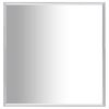 vidaXL Veidrodis, sidabrinės spalvos, 60x60 cm
