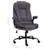 vidaXL Biuro kėdė, tamsiai pilkos spalvos, aksomas