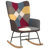 vidaXL Supama kėdė, audinys, skiautinio dizaino