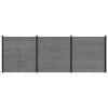 vidaXL Tvoros rinkinys 526 x 186 cm WPC ir aliuminis Pilka