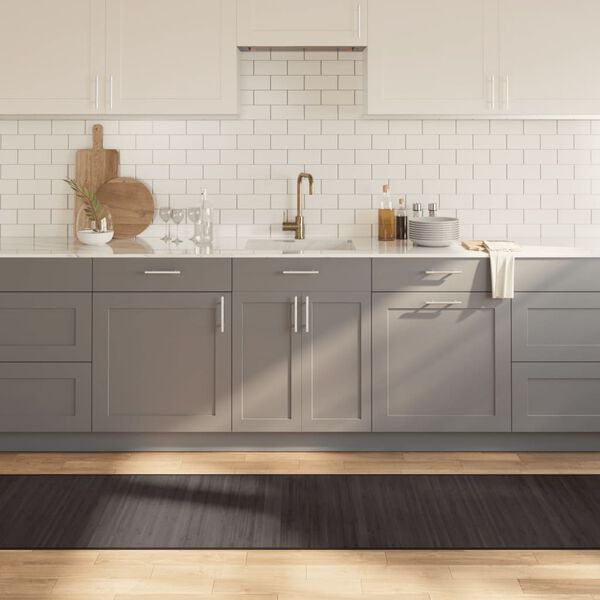 vidaXL Kilimas, tamsiai rudas, 70x500cm, bambukas, stačiakampis